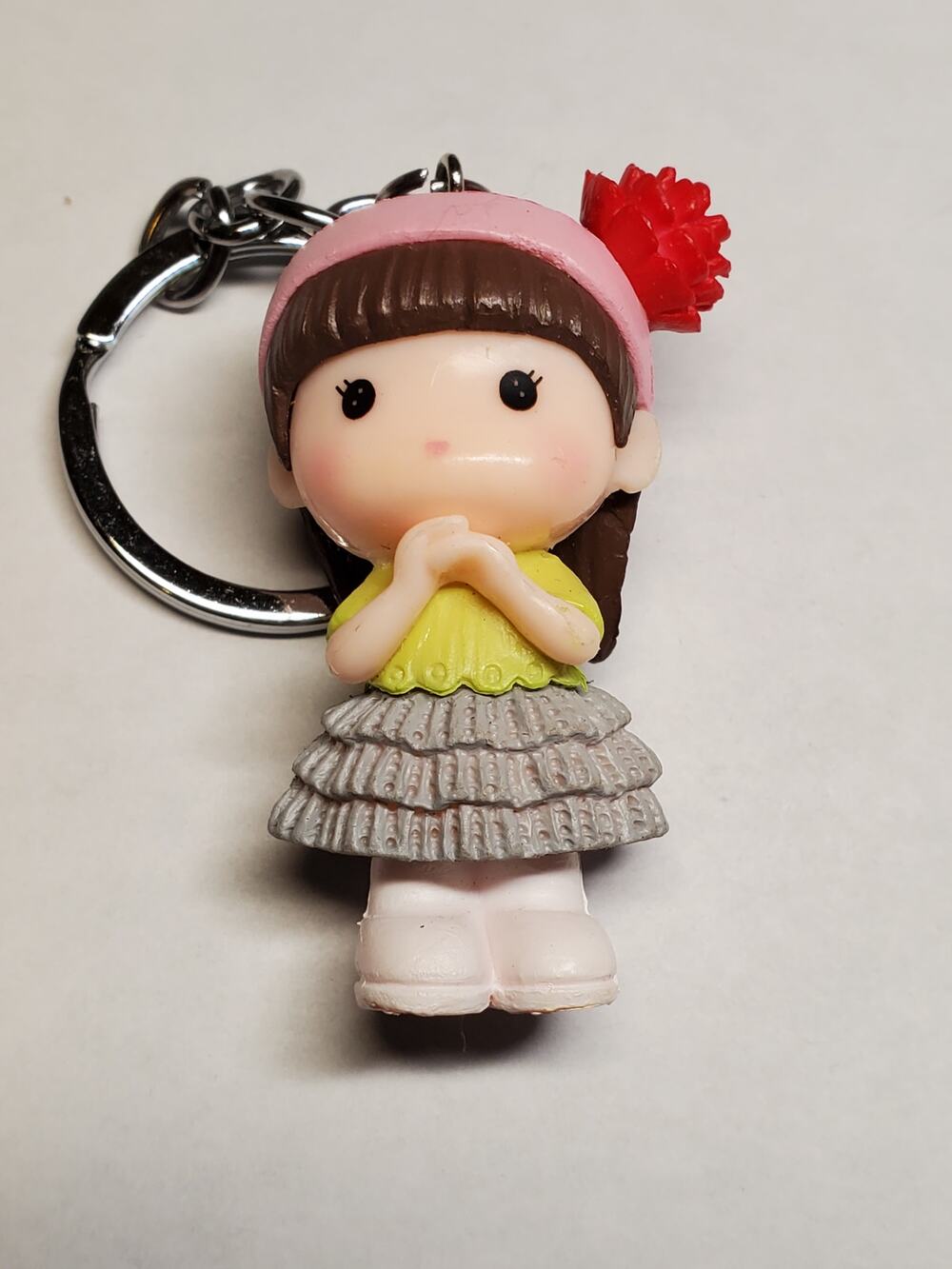 Cute Girl Keychain - 2"